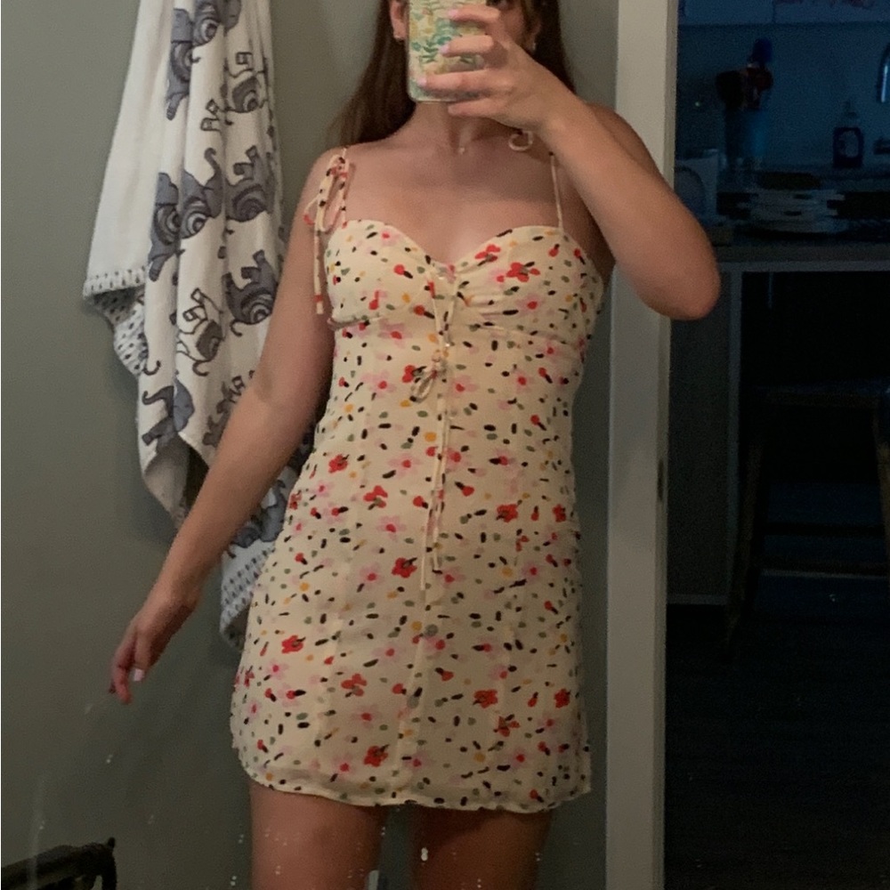 floral mini dress